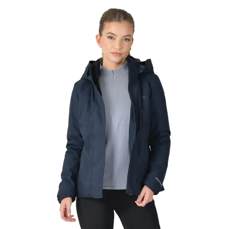 WeatherBeeta Protect High Neck Waterproof Jacket - Navy-1