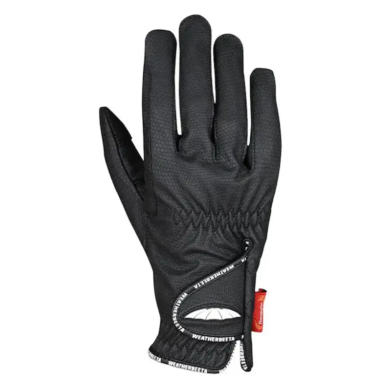 WeatherBeeta Therapy-Tec Adult Riding Gloves - Black-1