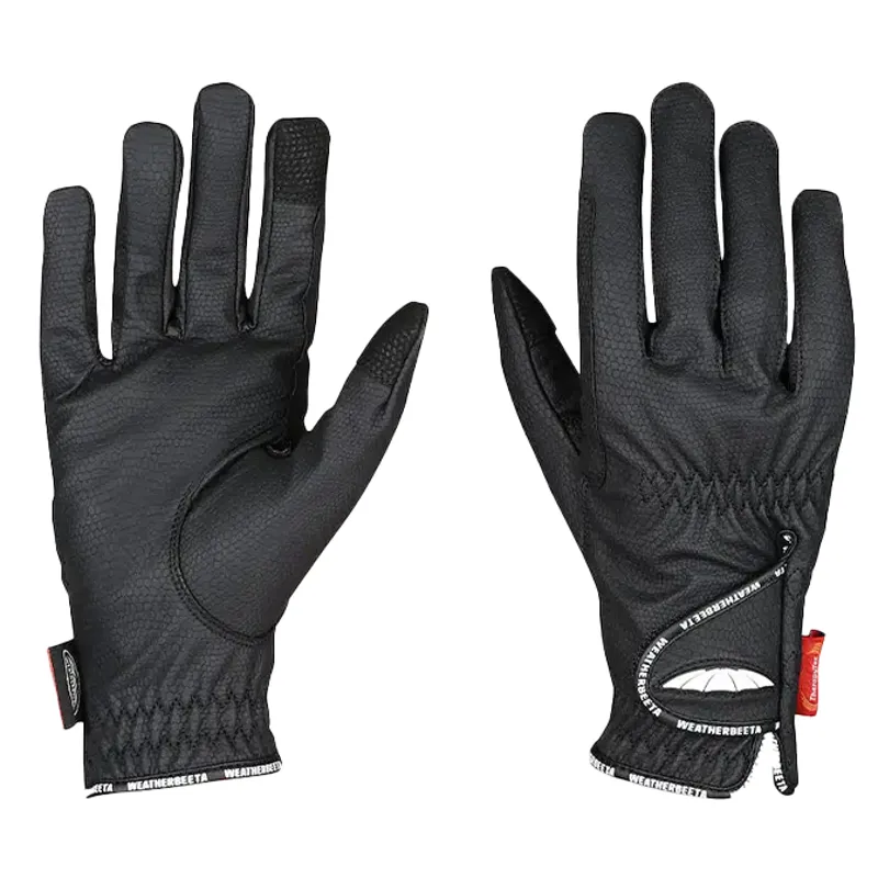 WeatherBeeta Therapy-Tec Adult Riding Gloves - Black