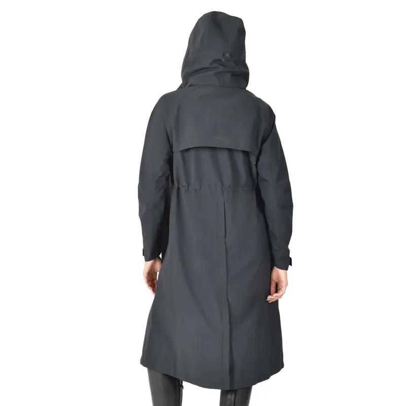 WeatherBeeta Windbreaker Womens Longline Waterproof Jacket - Black-1