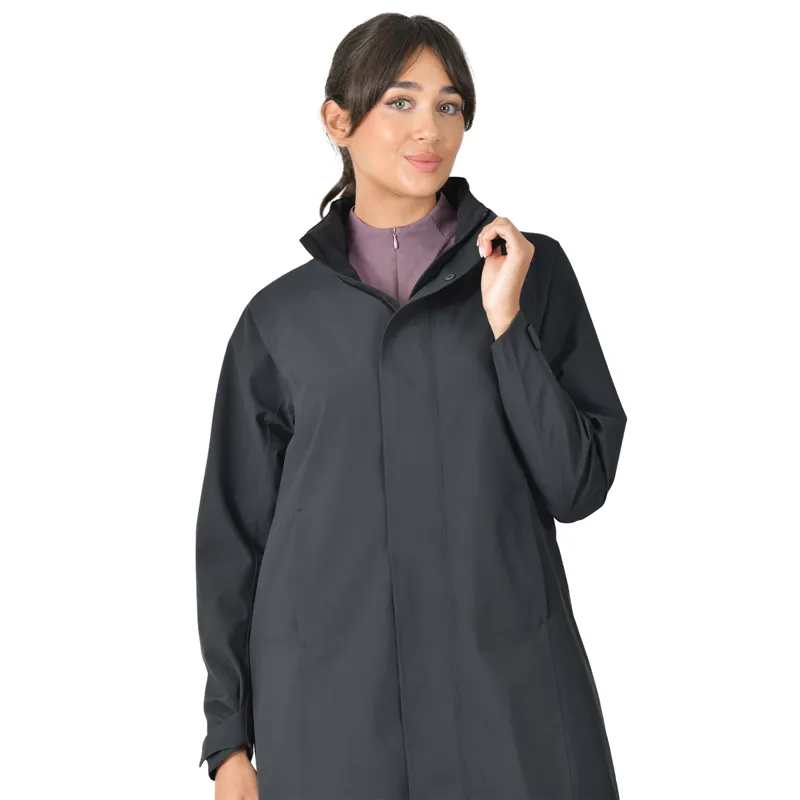WeatherBeeta Windbreaker Womens Longline Waterproof Jacket - Black-3