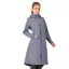 WeatherBeeta Windbreaker Womens Longline Waterproof Jacket - Slate Blue