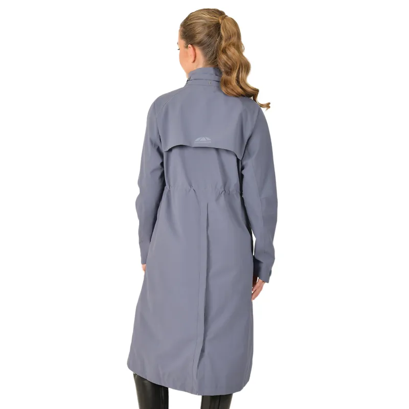 WeatherBeeta Windbreaker Womens Longline Waterproof Jacket - Slate Blue-1