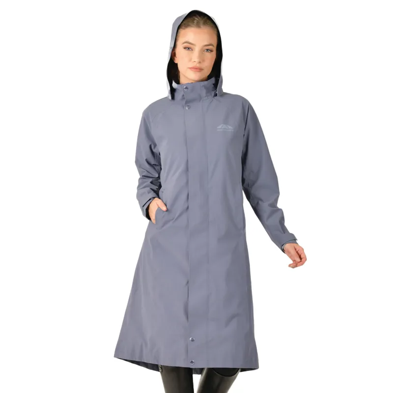 WeatherBeeta Windbreaker Womens Longline Waterproof Jacket - Slate Blue-2