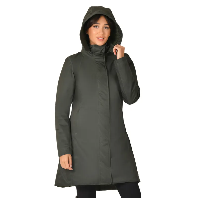 WeatherBeeta All Purpose Womens Waterproof Longline Jacket - Green-2
