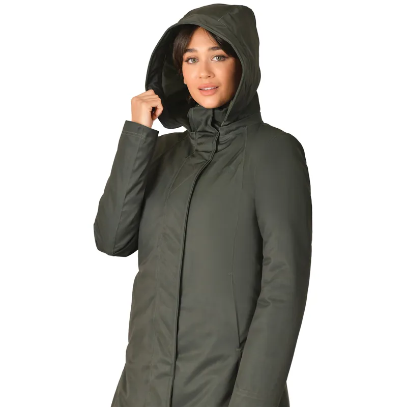 WeatherBeeta All Purpose Womens Waterproof Longline Jacket - Green-5