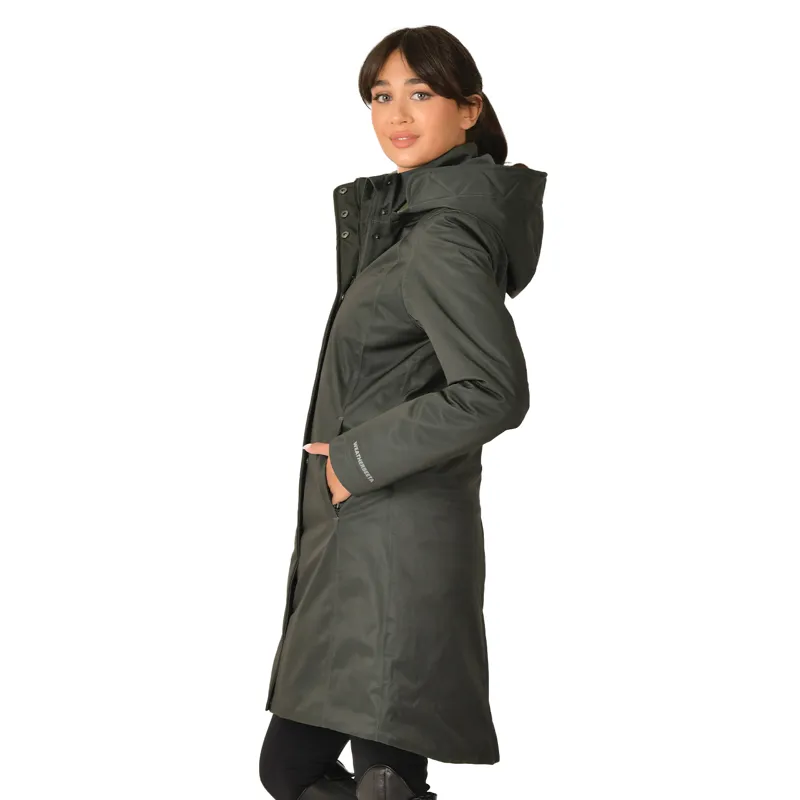 WeatherBeeta All Purpose Womens Waterproof Longline Jacket - Green-3