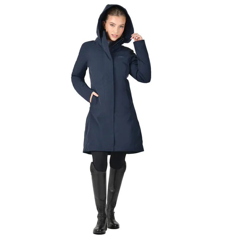 WeatherBeeta All Purpose Womens Waterproof Longline Jacket - Navy-6
