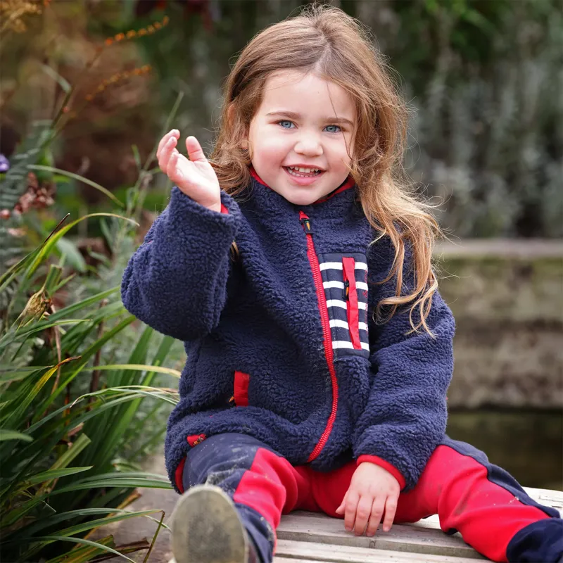 Winnie and Me Junior Unisex Full Zip Fleece - Navy-5