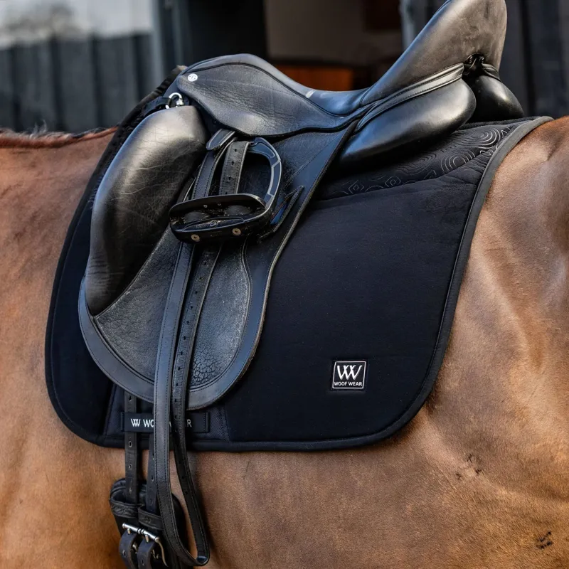 Woof Wear Elite Comfort and Dressage Saddlecloth - Black-2