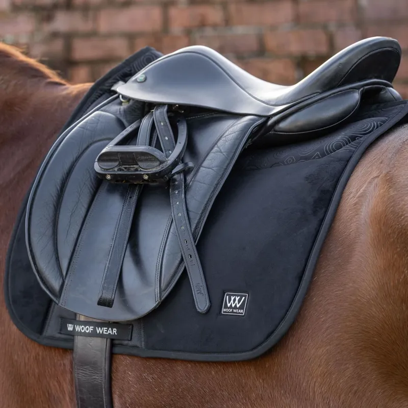 Woof Wear Elite Comfort and Dressage Saddlecloth - Black-4