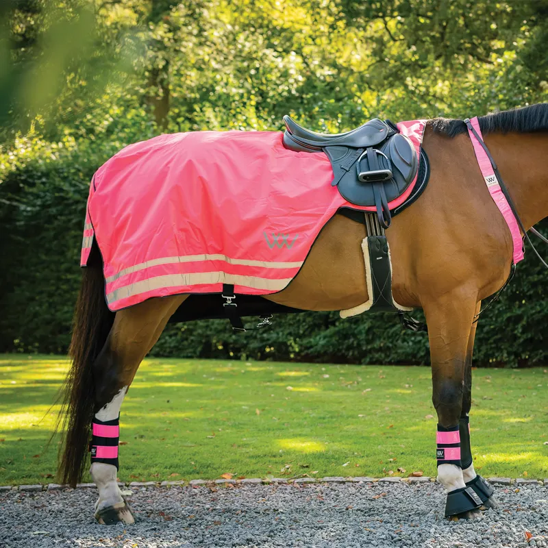 Woof Wear Hi Vis Waterproof Exercise Sheet - Pink