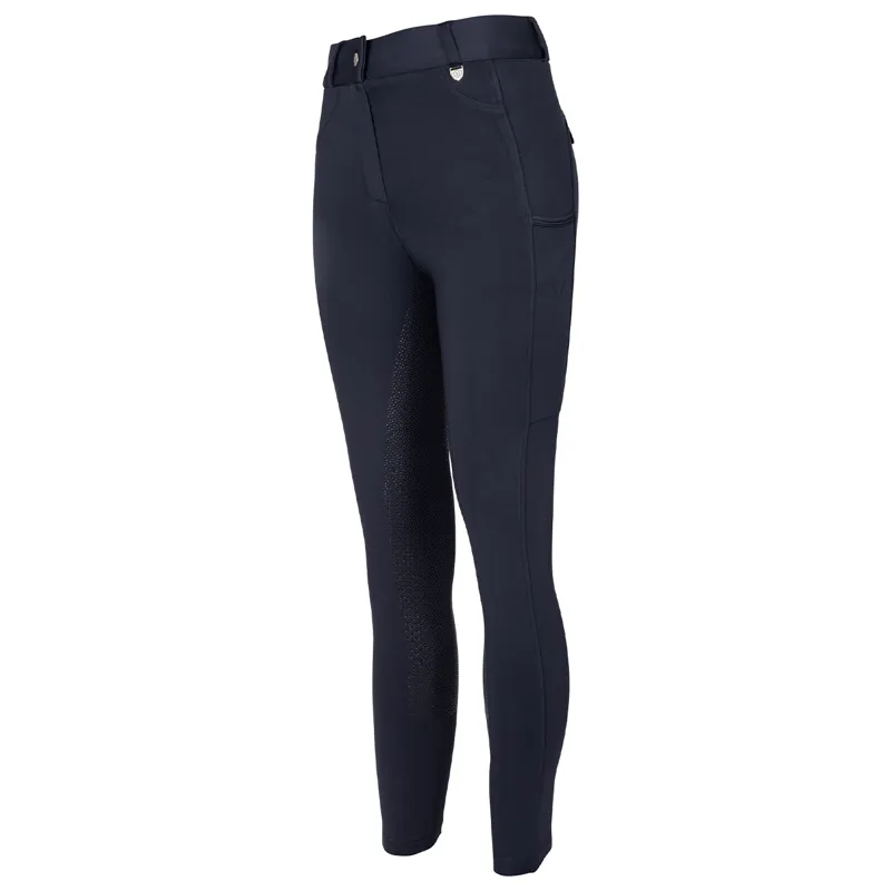 Woof Wear Hybrid II Full Grip Womens Riding Tights - Navy
