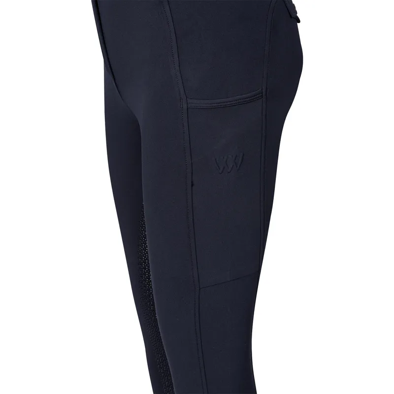 Woof Wear Hybrid II Full Grip Womens Riding Tights - Navy-4