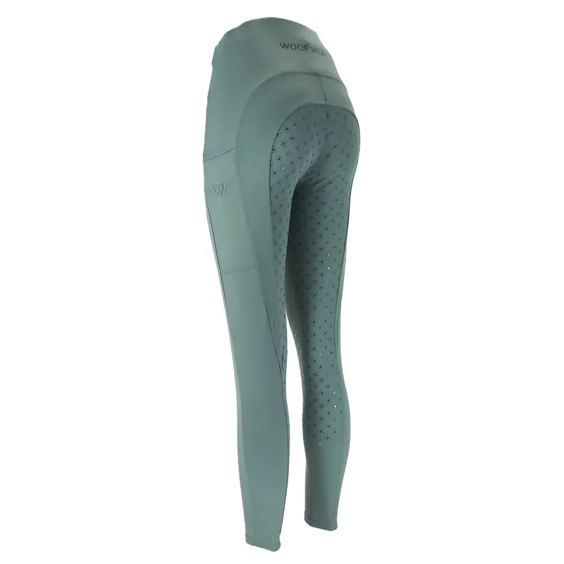 Woof Wear Original Lite Ladies Riding Tights - Sage Green