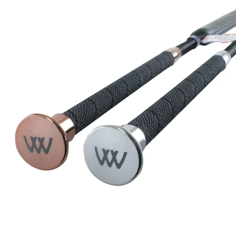 Woof Wear Pro Showjumping Bat - Black/Silver-1