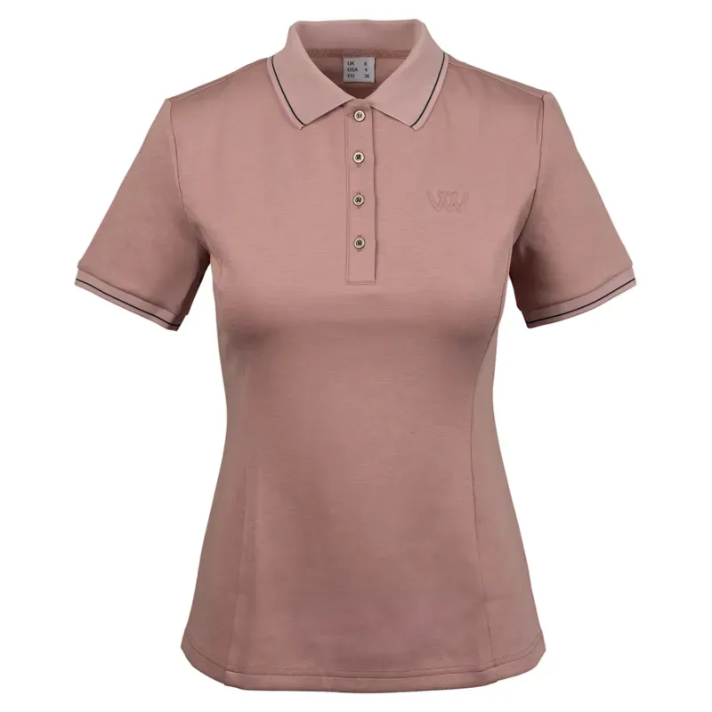 Woof Wear Tech Womens Polo Shirt - Rose-1