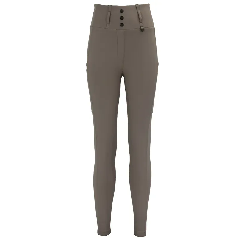 Woof Wear Vision Full Grip Womens Riding Tights - Stone-1