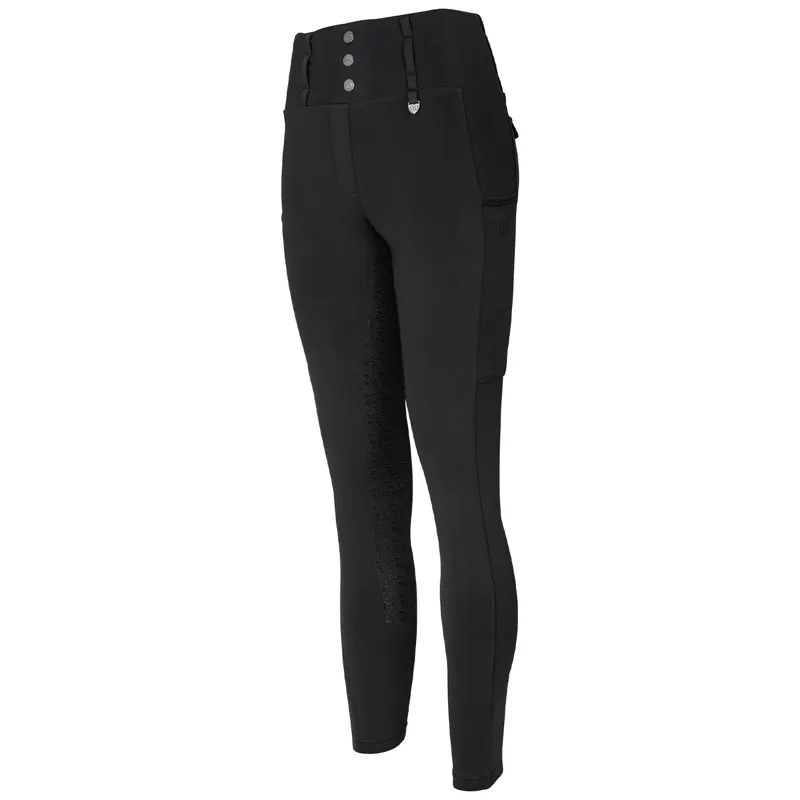 Woof Wear Vision Full Grip Womens Riding Tights - Black