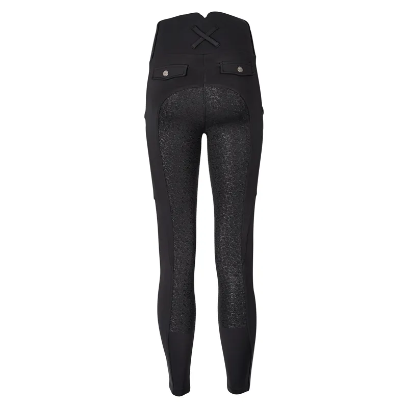 Woof Wear Vision Full Grip Womens Riding Tights - Black-2