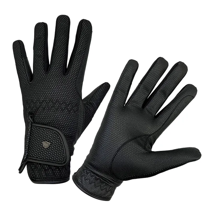 Woof Wear Windproof Adults Riding Gloves - Black