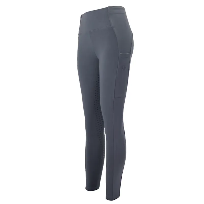 Woof Wear Winter Full Grip Womens Riding Tights - Slate