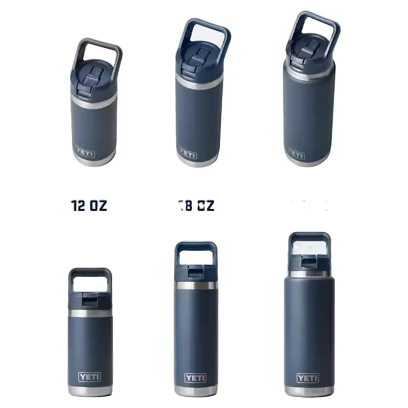 YETI Rambler 18oz/532ml Straw Bottle - Charcoal-4