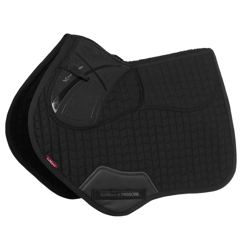LeMieux ProSorb Plain 2-Pocket Close Contact Square - Black
