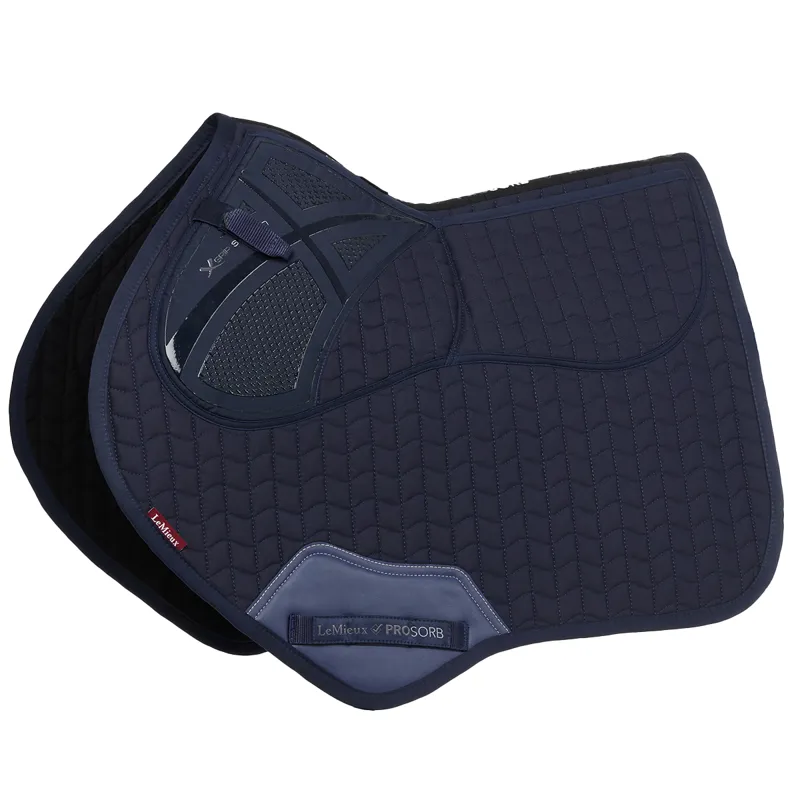 LeMieux ProSorb Plain 2-Pocket Close Contact Square - Navy