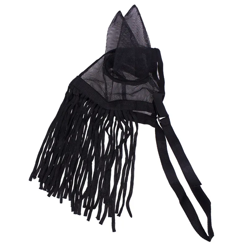 QHP Anti-Fly Fringe With Ears - Black-3
