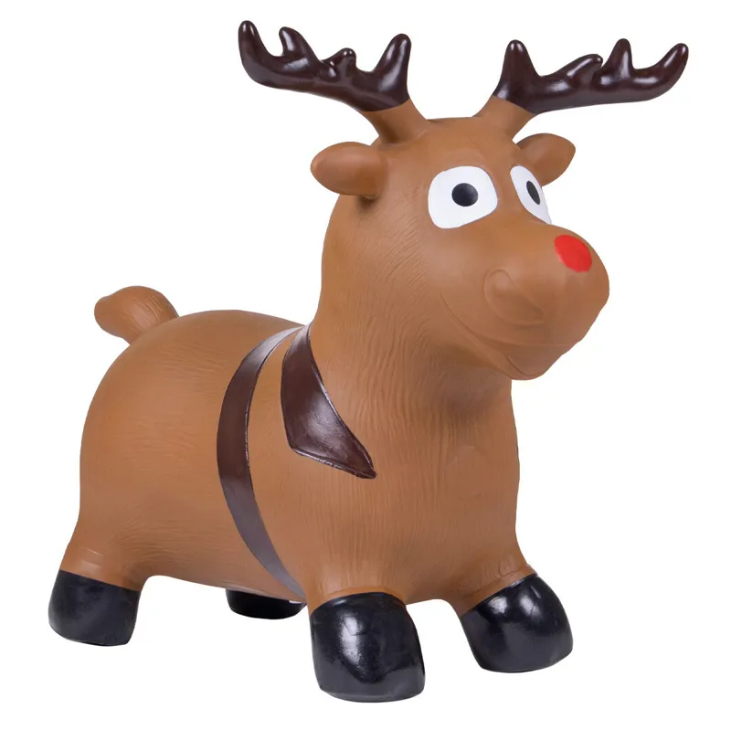 QHP Jumpy Horse Space Hopper - Christmas Reindeer