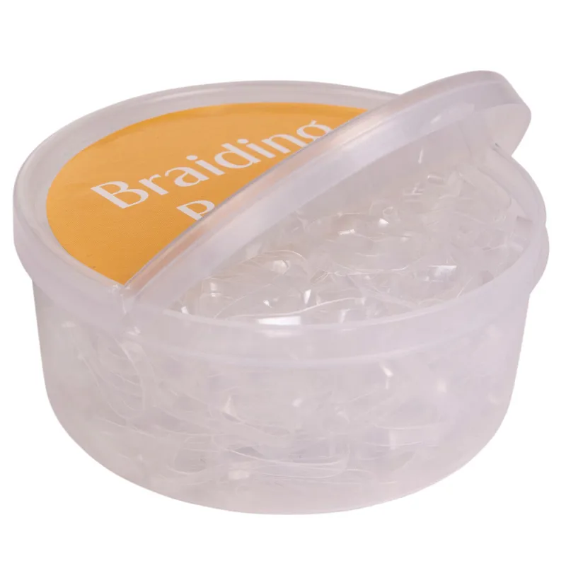QHP Plaiting Bands in Box - Transparent