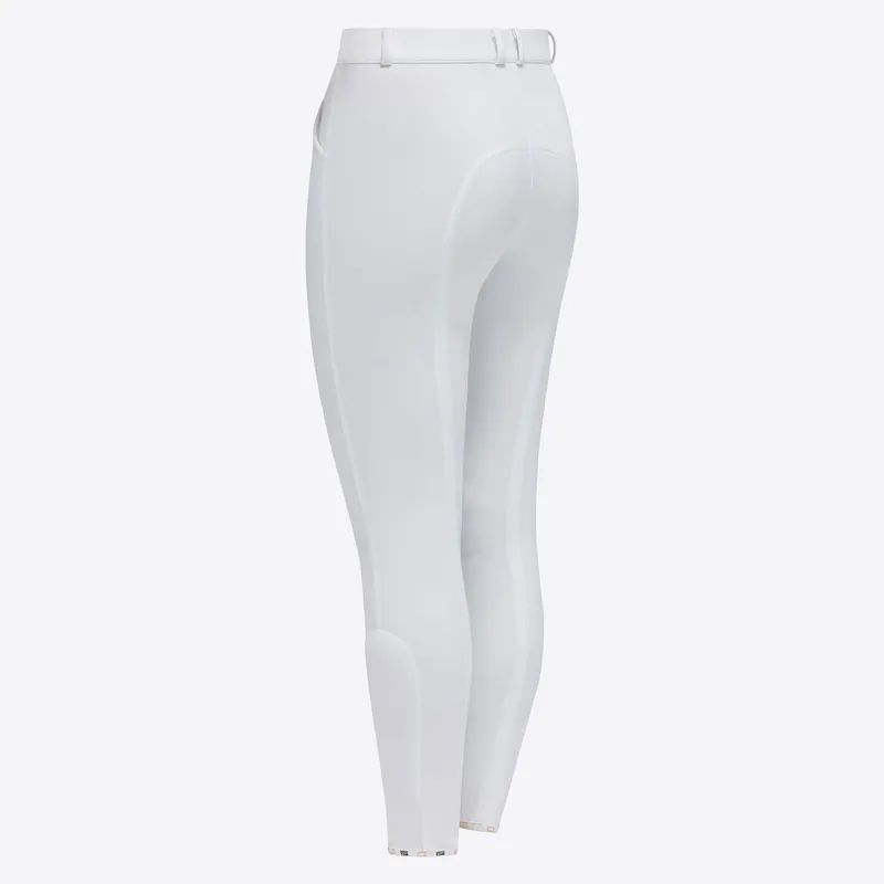 Riders Gene Young Rider Full Grip 001 Unisex Junior Breeches - White-1