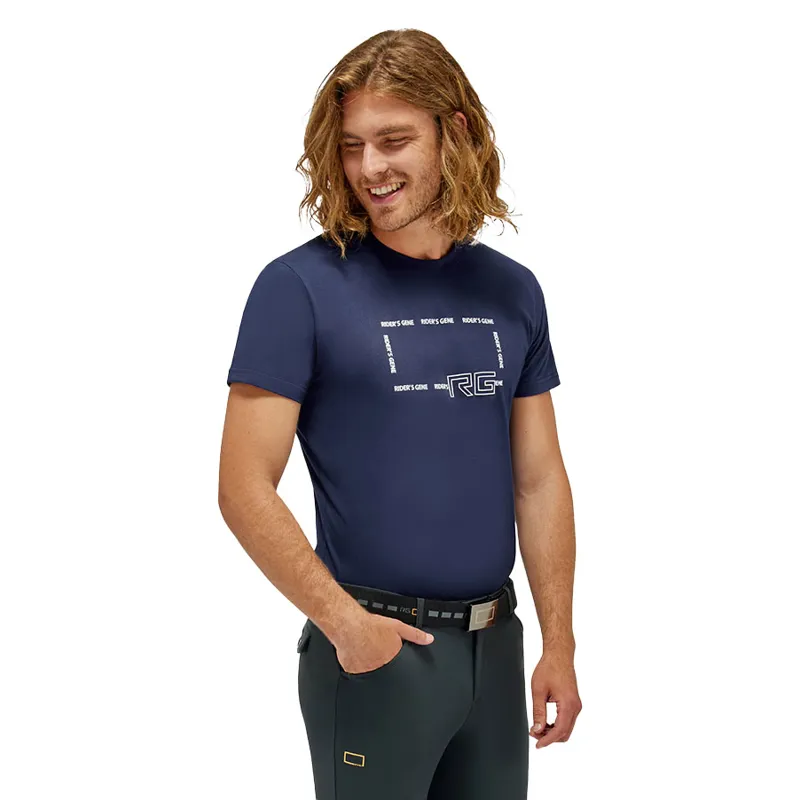 Riders Gene Cotton Mens T-Shirt - Royal Blue
