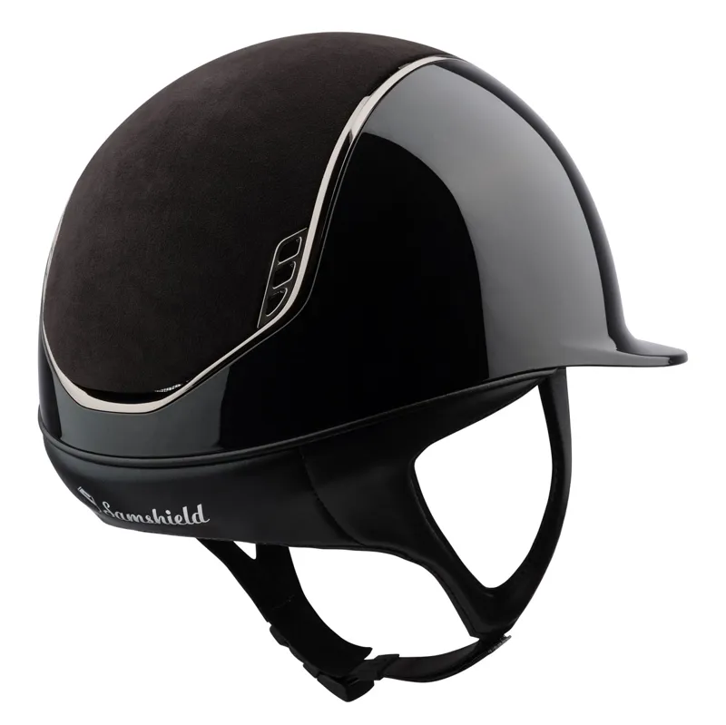 Samshield ShadowGlossy 2.0 Alcantara Top Crystal Blason Hat - Black-1