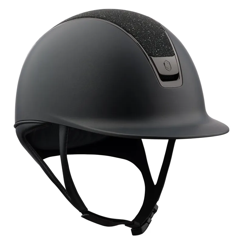 Samshield Shadowmatt 2.0 Crystal Fabric Top Riding Hat - Black
