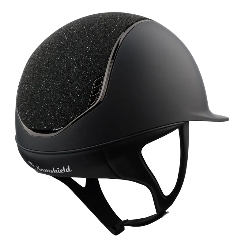 Samshield Shadowmatt 2.0 Crystal Fabric Top Riding Hat - Black-1