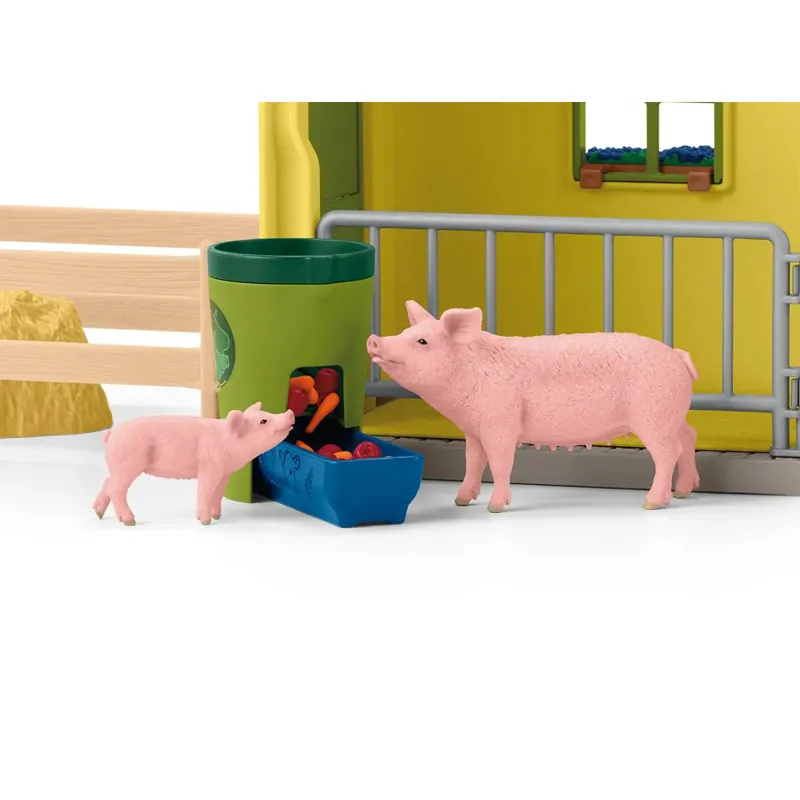 Schleich Large Farm with Animals Toy Set-3
