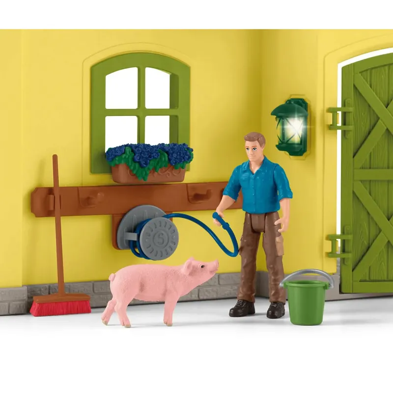 Schleich Large Farm with Animals Toy Set-6