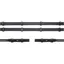 Schockemohle Rolled Inside Grip Continental Reins - Black/Silver