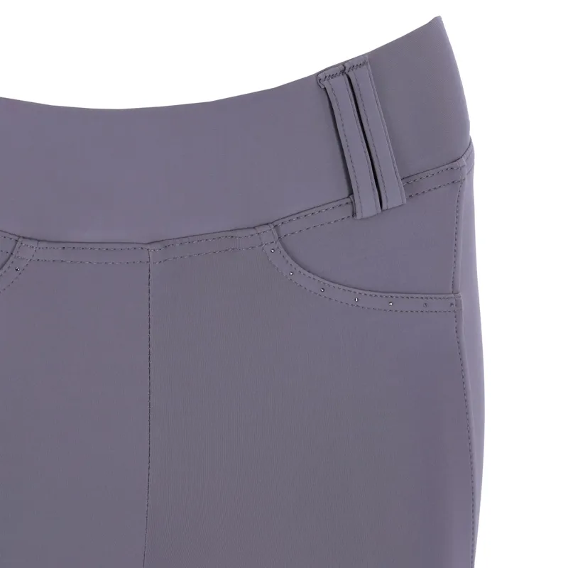 Schockemohle Classy Sporty Knee Grip Ladies Riding Tights - Slate Grey-1