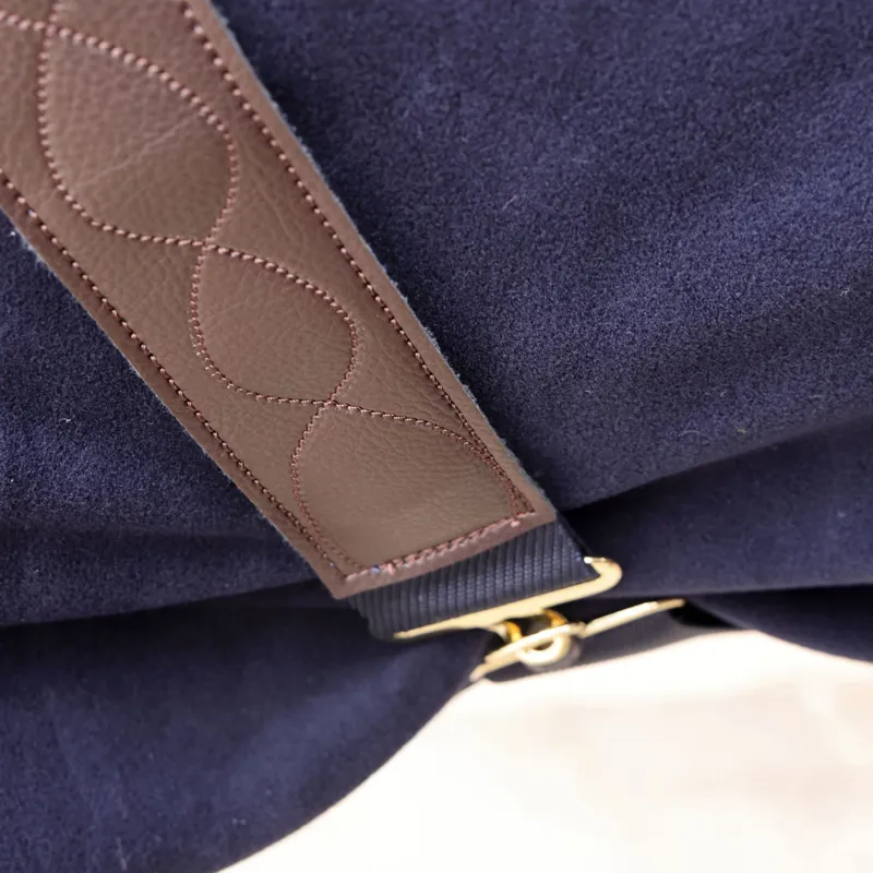 Shires Deluxe Fleece Rug - Navy-1