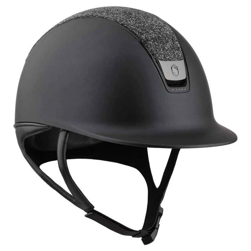 Samshield 1.0 Shadowmatt Ultra Fine Rock 5 Crystal Riding Hat - Black/Night