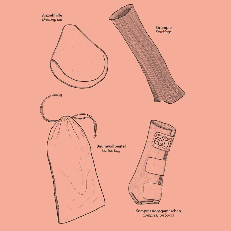 Stubben x EQUI Compress Front Stockings Set - Grey-5