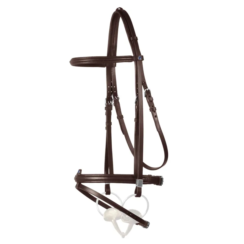 Stubben Leitrim Slide/Lock Flash 2305 Bridle - Ebony Brown