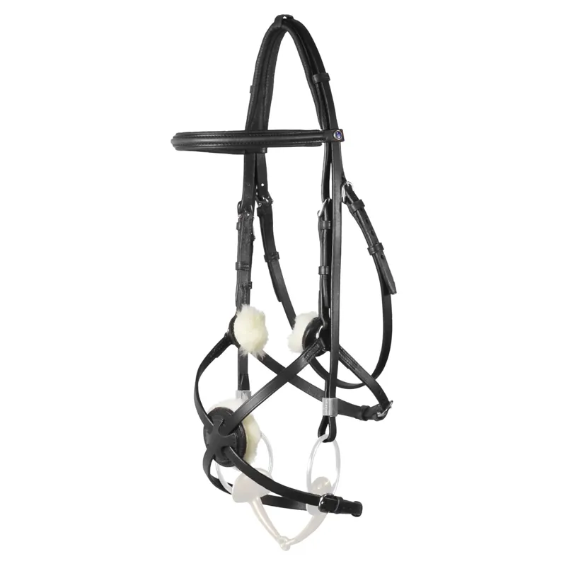 Stubben Leitrim Slide/Lock Mexican 2305 Bridle - Black