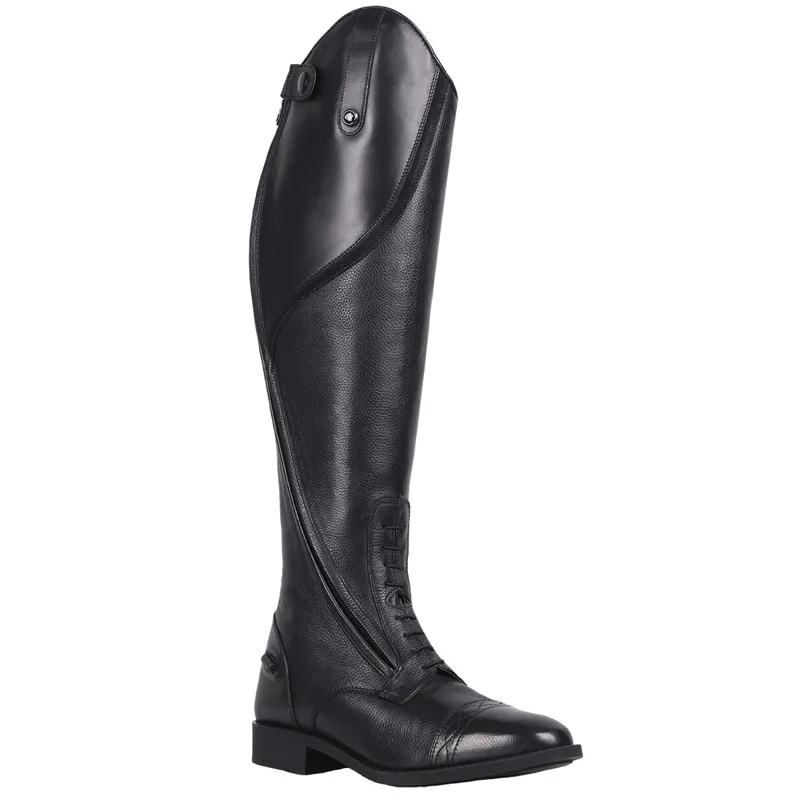 QHP Tamar Junior Tall Riding Boots - Wide Calf - Black