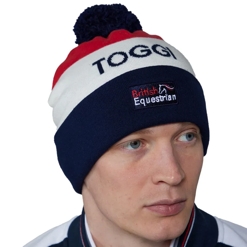 Toggi GBR Passy Unisex Bobble Hat - Red/White/Blue