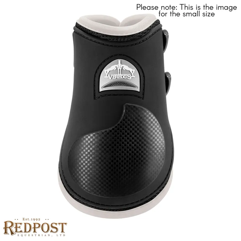 Veredus Nero Line Carbon Gel Vento Rear Fetlock Boots - Black/Ivory-1