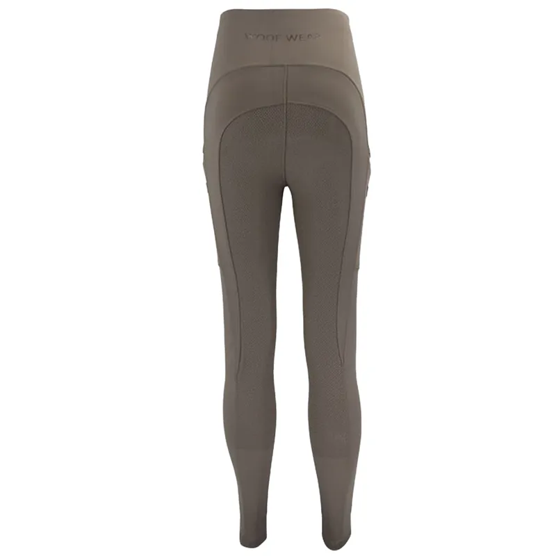 Woof Wear Original Full Grip Ladies Riding Tights - Stone-3